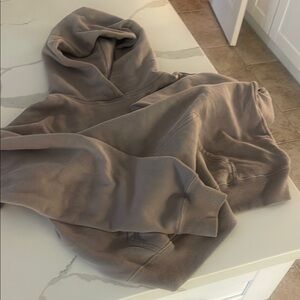 Hollister Tan Oversized Long Sleeve Hoodie